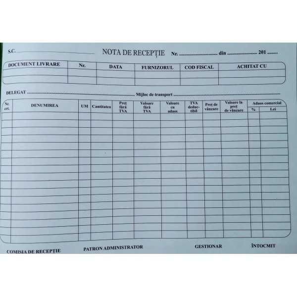 Nota de receptie autocopiativa