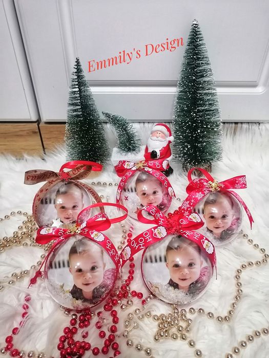 Коледни топки със снимки на най ниски цени