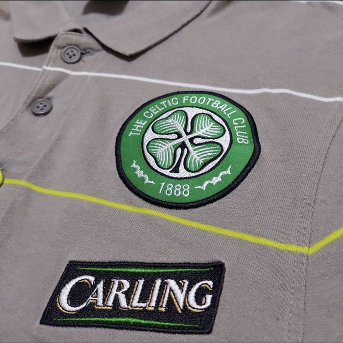 Tricou polo grey NIKE CELTIC FC SCOTLAND 2008/2009 S-SLIM FIT