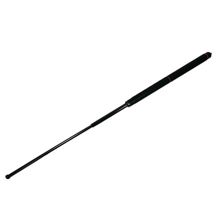 Baston telescopic cromatic, IdeallStore®, 80 cm, negru, teaca inclusa