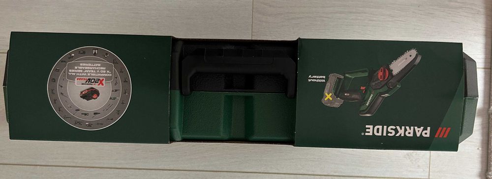 Mini Drujba/Fierastrau cu lant Parkside 20V fara fir, NOU/Garantie3Ani