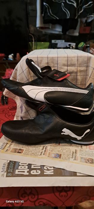Продавам кецове на Puma естествена кожа.