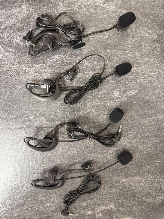 Casti wireless pentru casca moto Xinowy set 4 bucati , bluethoot, r