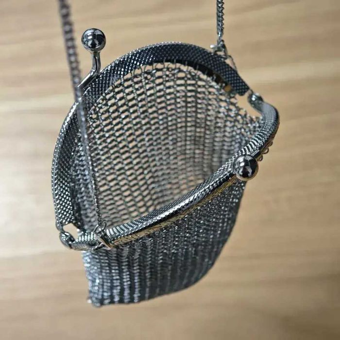 Винтидж викторианско дамско портмоне - мрежесто