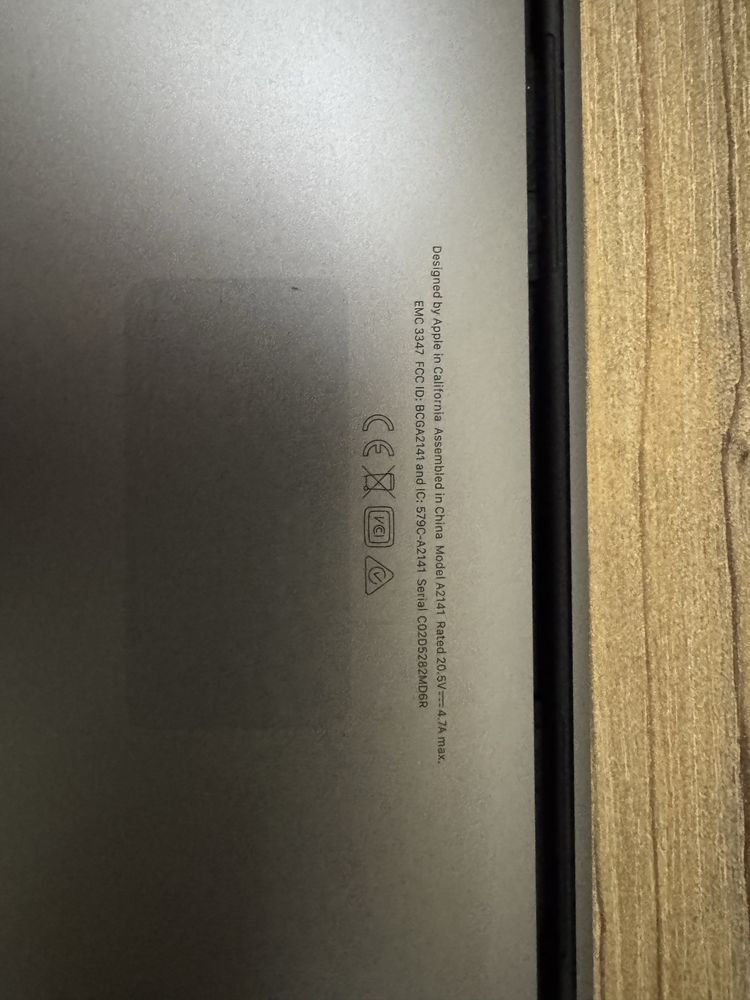 Mac pro i7 16inch 2019-года