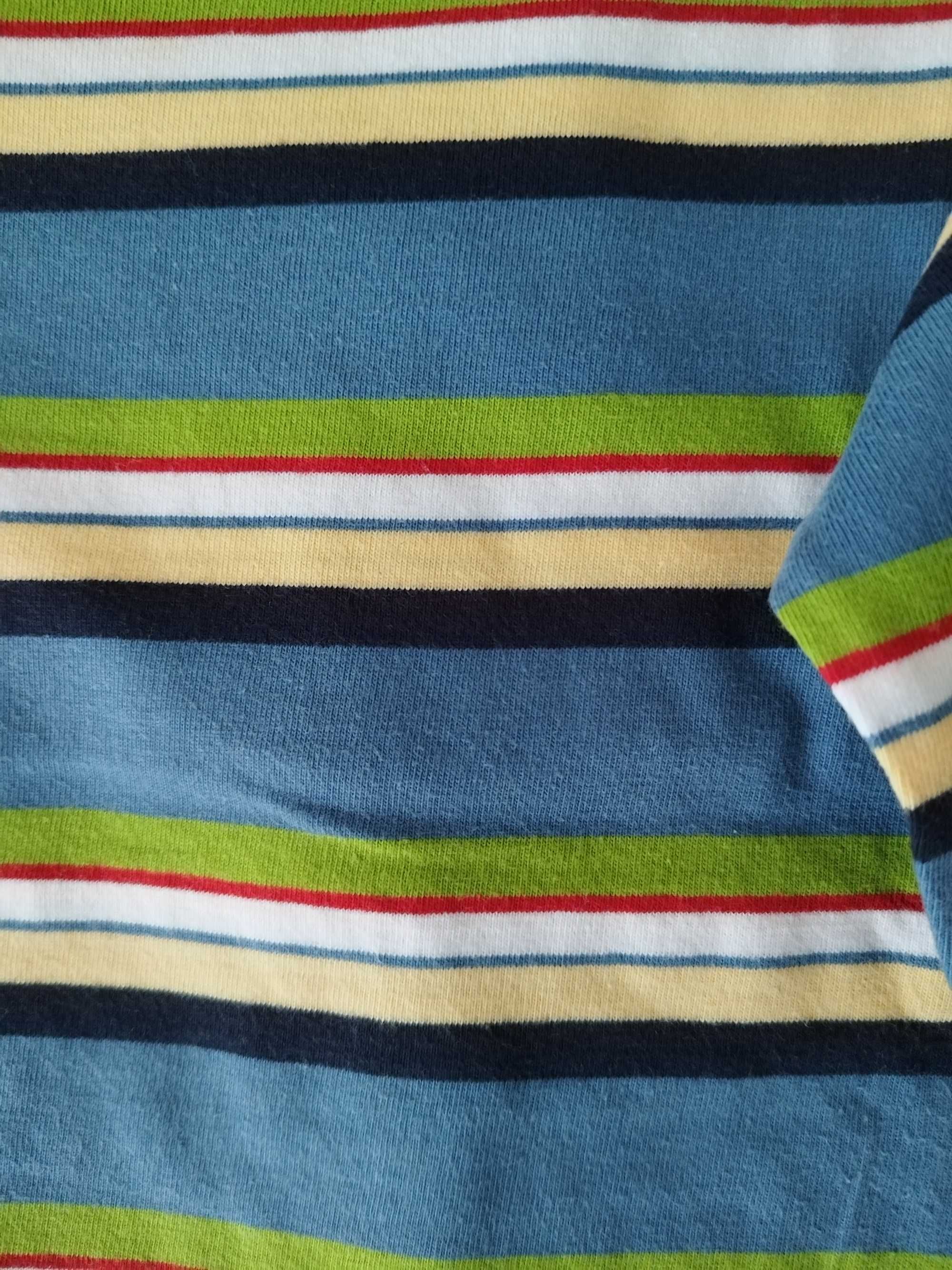 Bluza cu dungi multicolore / extraterestru 5-6 ani