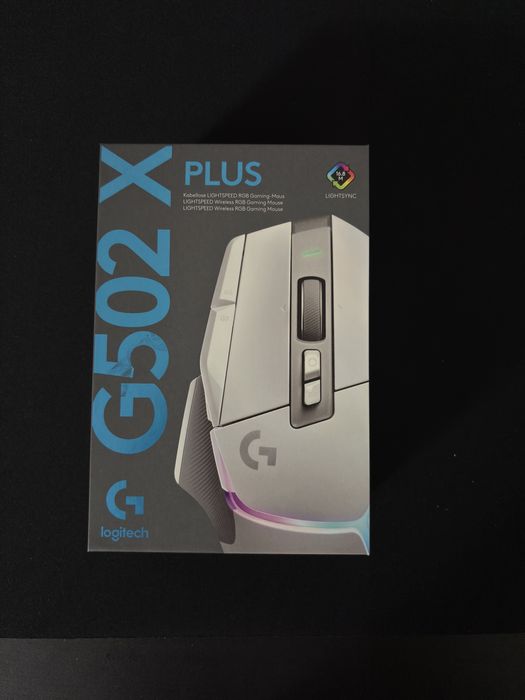 Mouse Gaming Wireless Logitech G502 X Plus Lightspeed Alb Sigilat