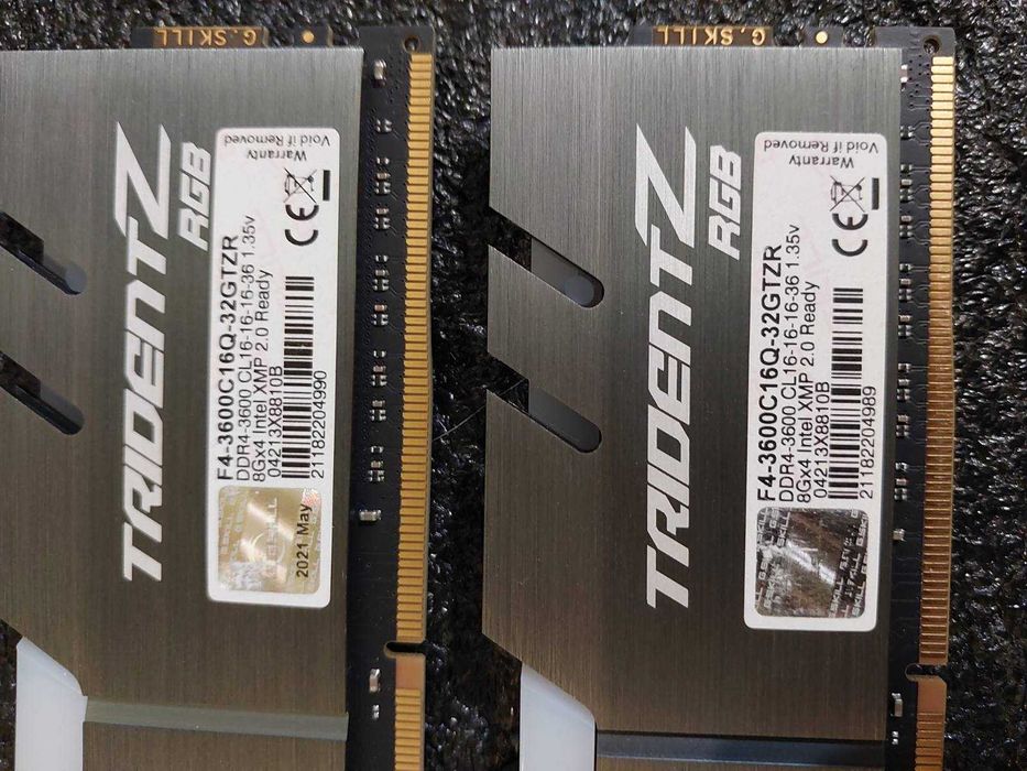16GB DDR4 3600Mhz CL16 - G.Skill TridentZ RGB