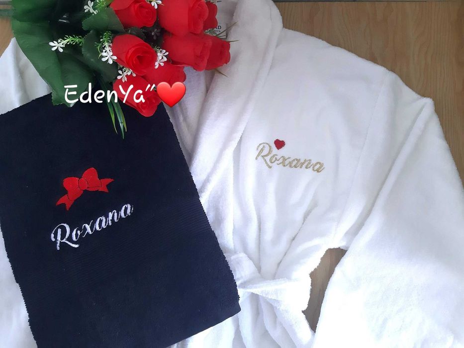 Halate brodate personalizate - cadou aniversari /evenimente
