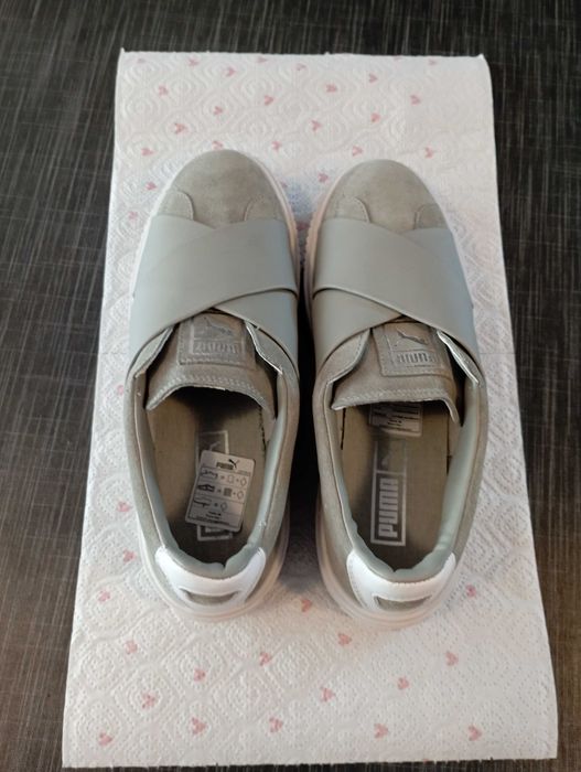 Puma - Дамски маратонки Platform X Wn's Rock Ridge, Зелен, Размер 40