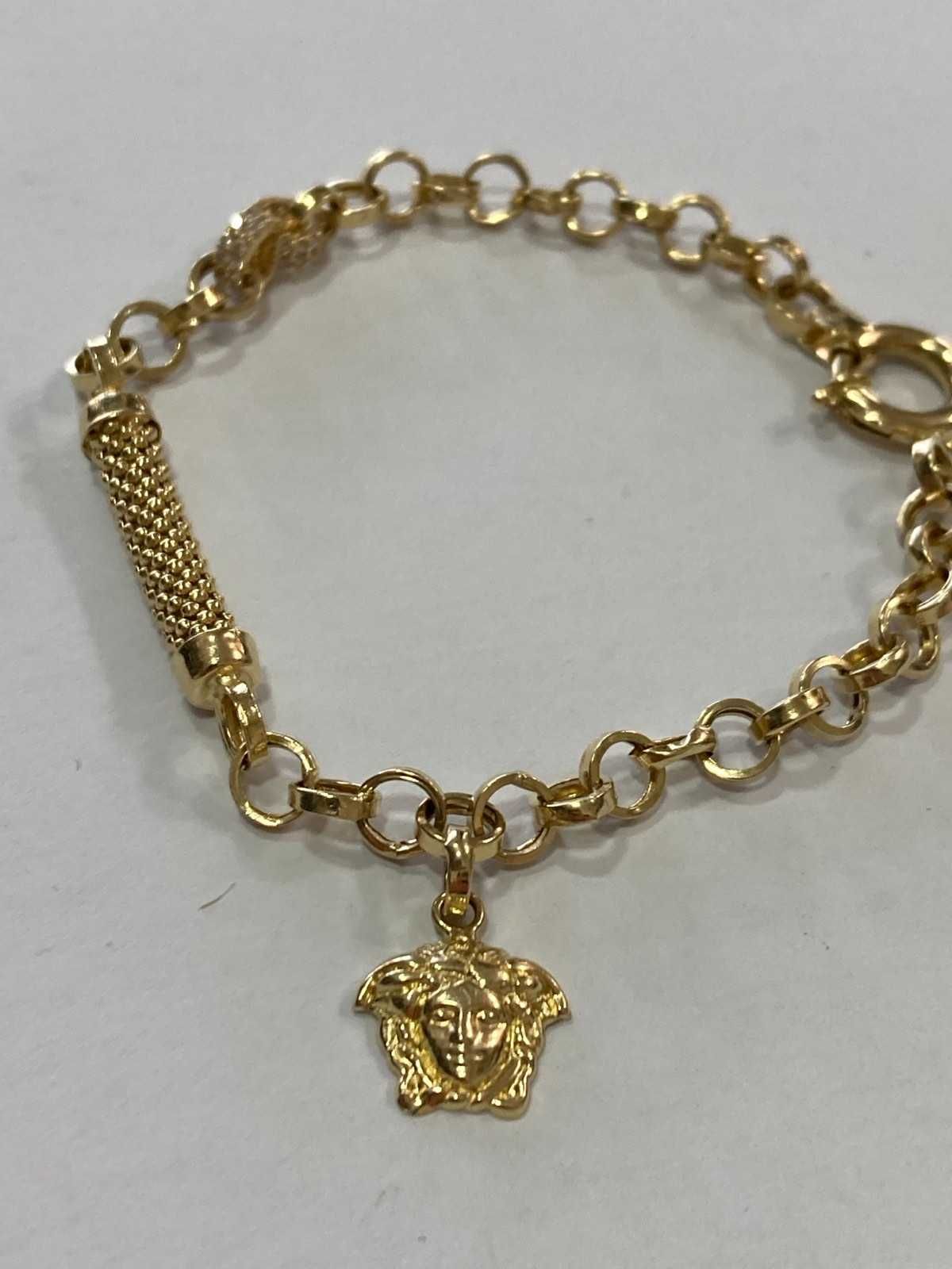 Златна гривна Versace 14 k 585