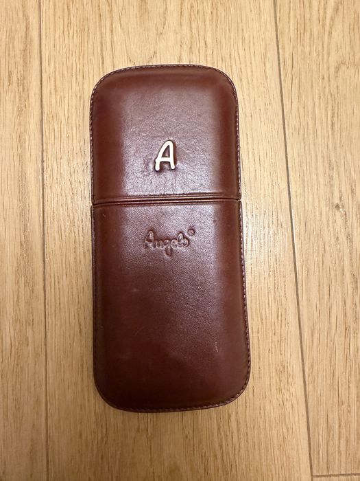 Etui 3 trabucuri Angelo piele naturala