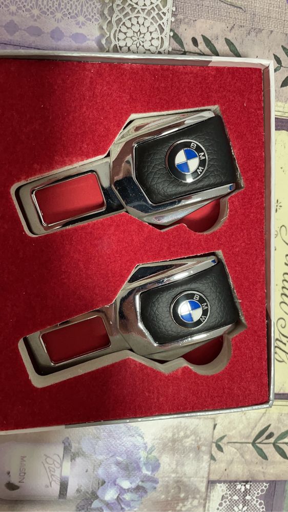 Anulator de centura cu logo BMW, siguranta anulare sunet