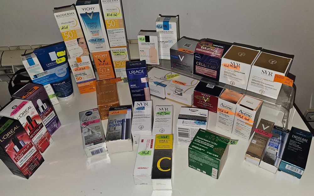 Козметика за лице и очи Vichy La roche Posay Loreal различни видове