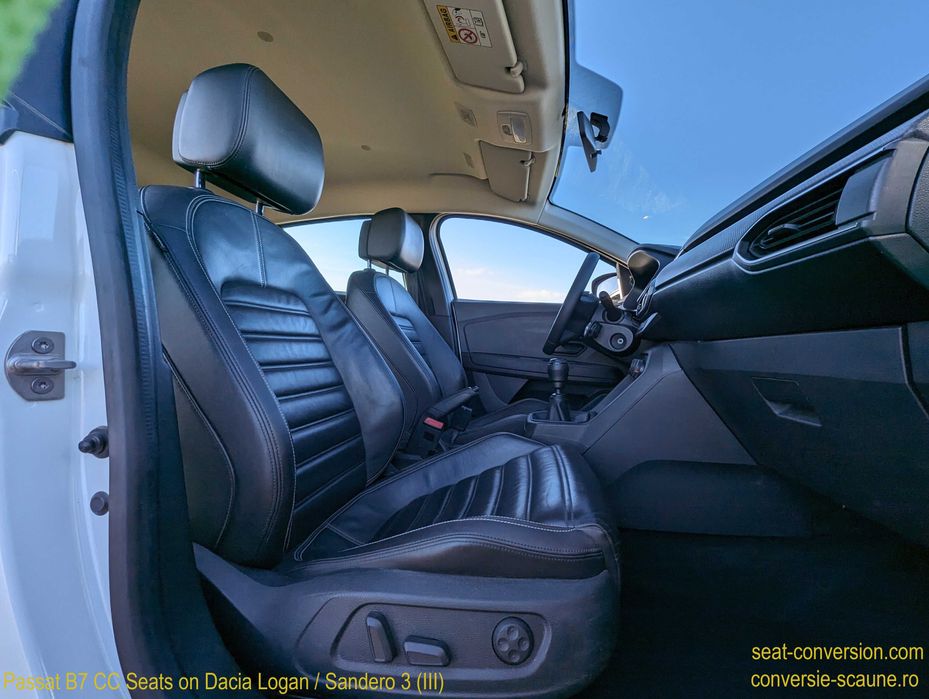 Sistem adaptare scaune de Passat B7 CC pe Logan Sandero 3 III 2020 +