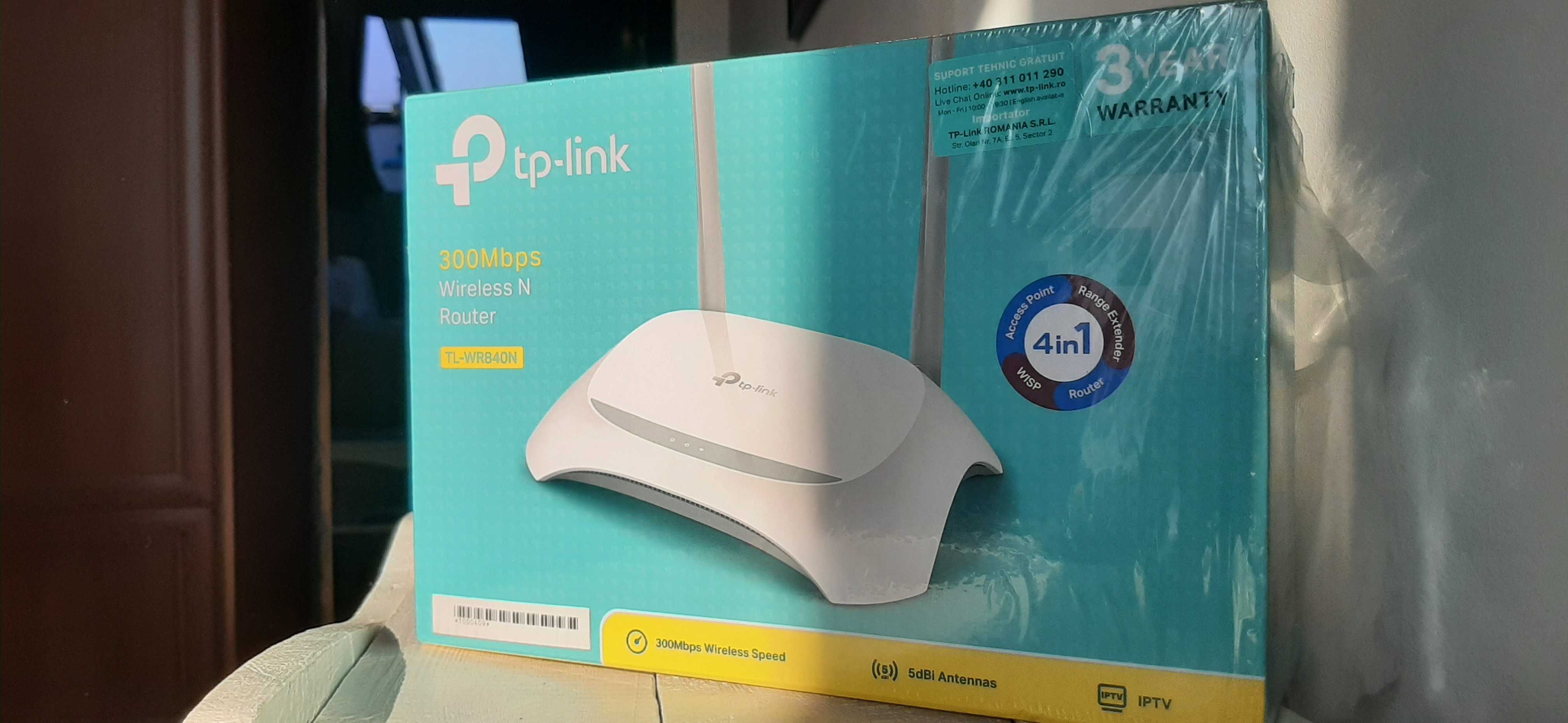 Рутер TP-Link TL-WR840N, 300Mbps, 2.4GHz(300 Mbps)