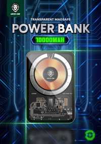 Green Lion Transparent Power Bank Magsafe 10000mAh For iPhone 12 13 14