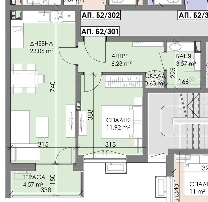 Продава се Двустаен апартамент в Бургас, Меден рудник - зона В - 68 кв.м за 431 €/кв.м - Снимка #5
