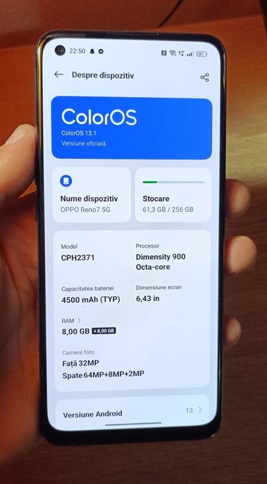 Oppo Reno 7 5G 256 GB Ram
