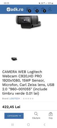 Camera web Logitech C920 PRO HD