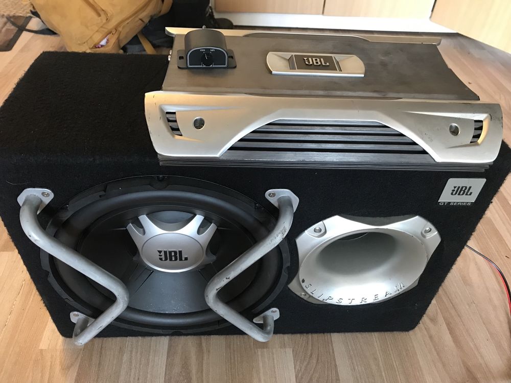 Subwoofer Auto JBL GT Series + Statie Amplificator GTO 504