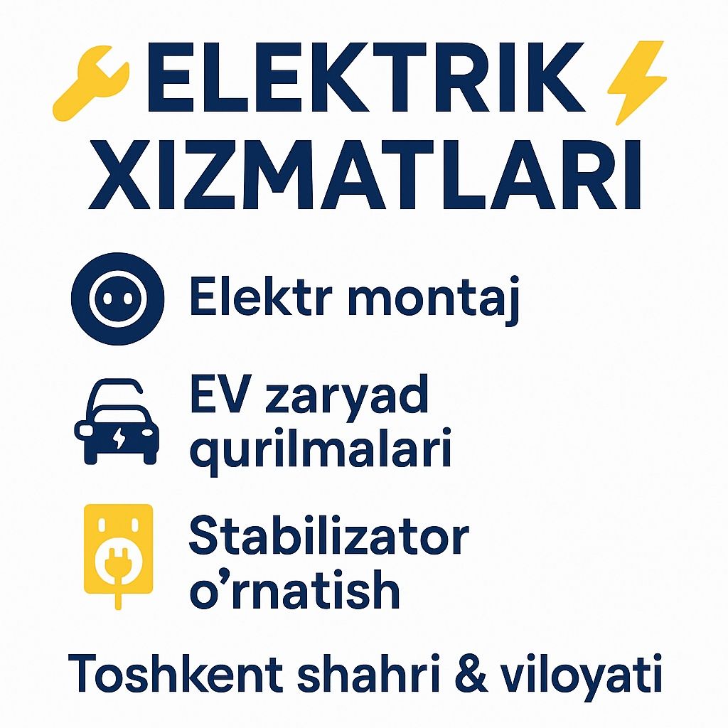 Elektr mantaj ishlarini qilamiz