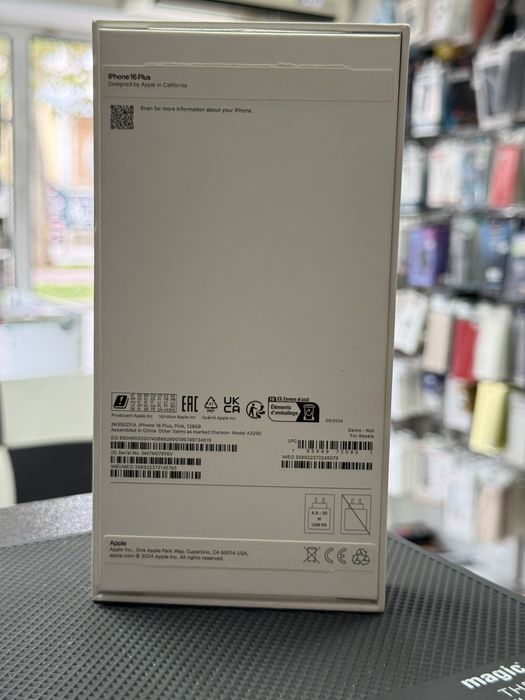 Apple iPhone 16 Plus,Pink,128GB *100% battery*НоВ*