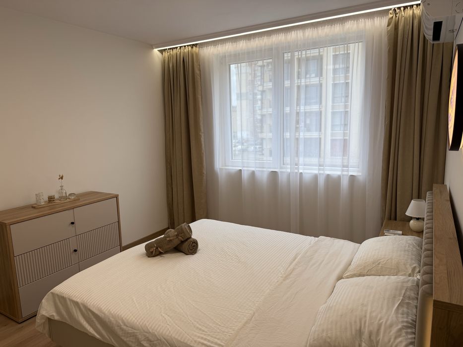 Чисто нов двустаен под наем във Варна Възраждане затворен комплекс