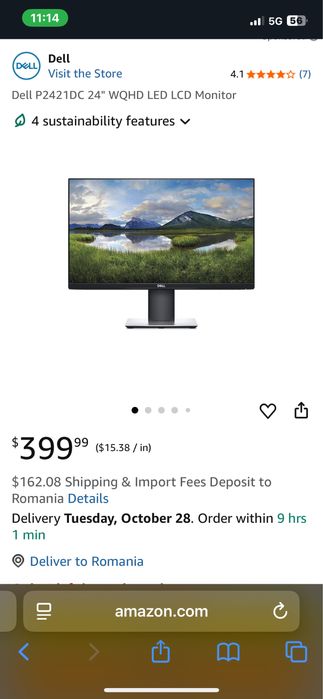 Monitor Dell conditie perfecta