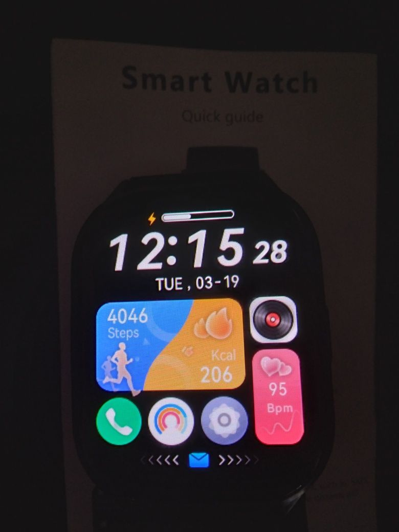 Smartwatch cu măsurare glicemie,tensiune,bătăile inimi etc.