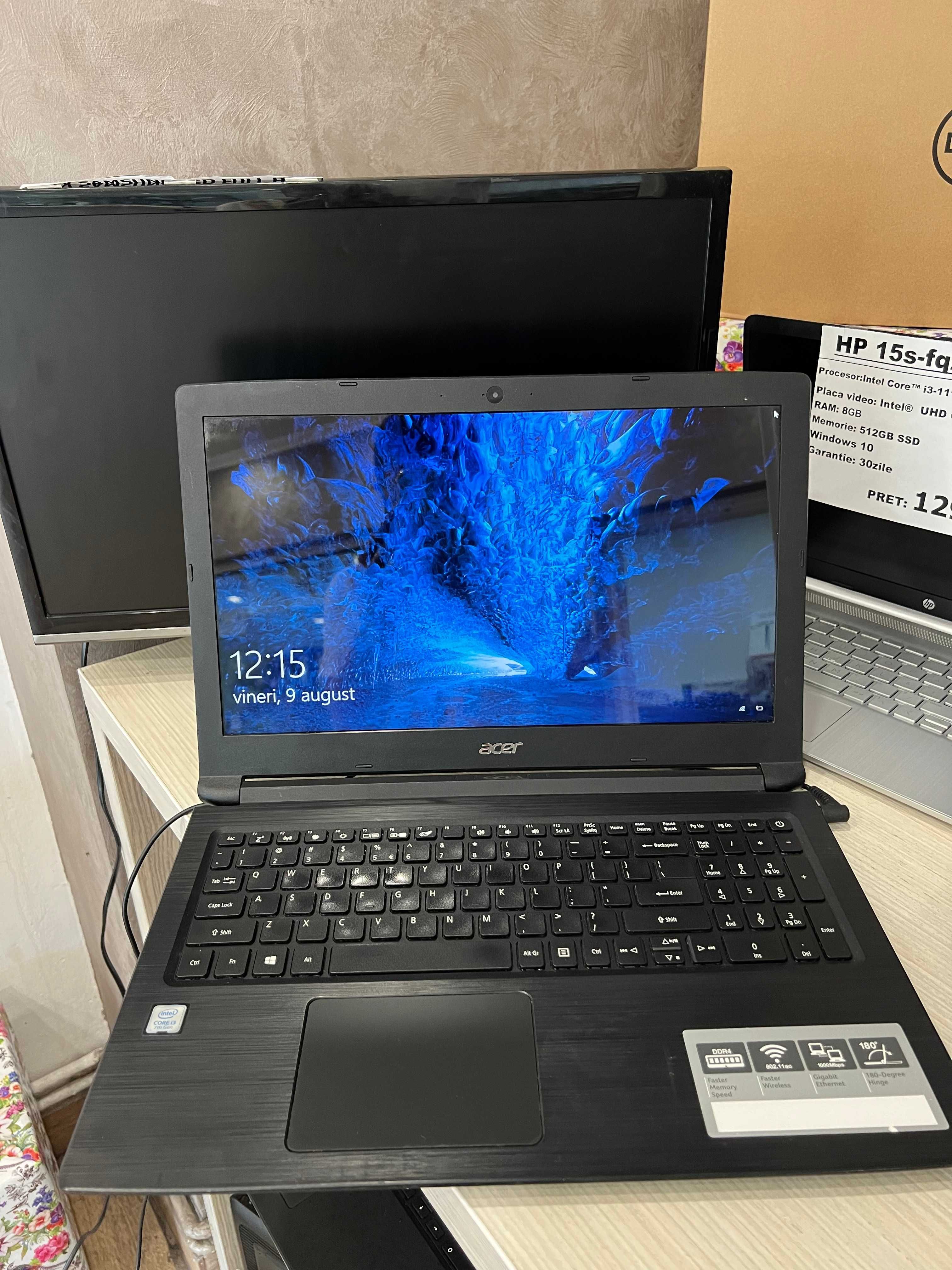 Laptop Acer Aspire 3 A315-53-30GC,1TB HDD/4GB RAM,Intel Core i3-7020U!