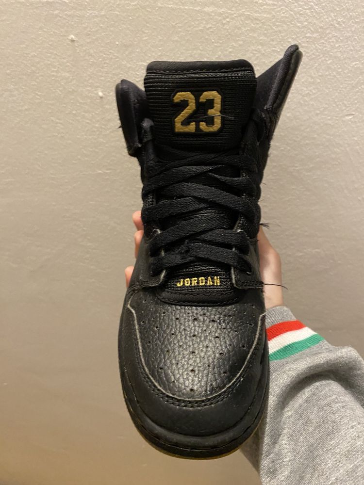 Nike Air Jordan 1 Flight 4 Premium Black and Gold