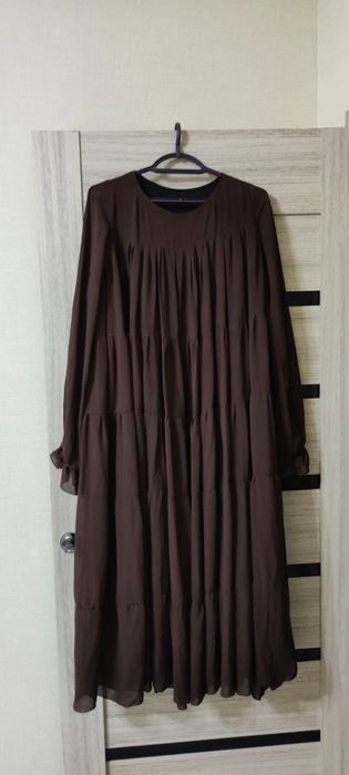 Длинное платье с подкладкой, размер 42-44