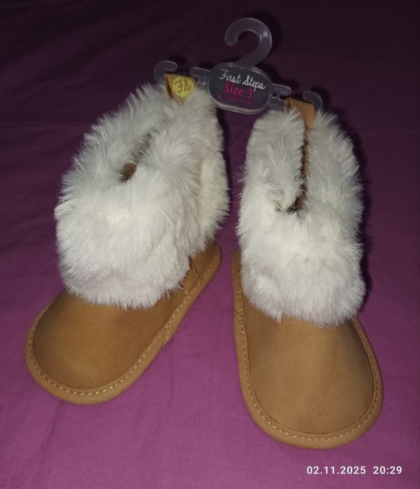 Пинетки для девочки от 0 до 9 месяцев