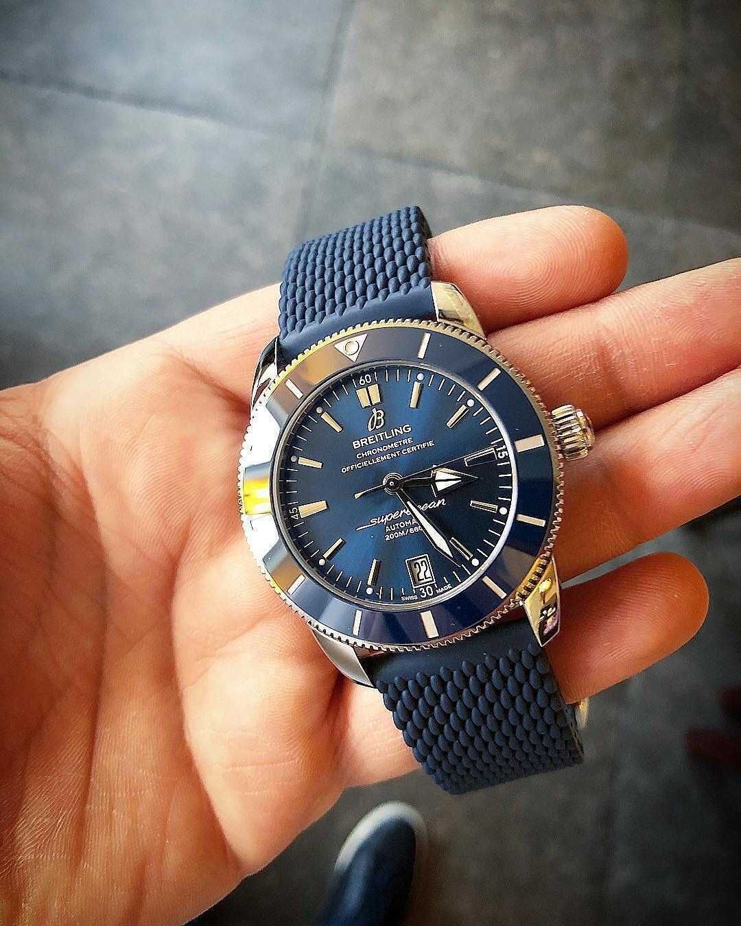 Мъжки Часовници Breitling Superocean син