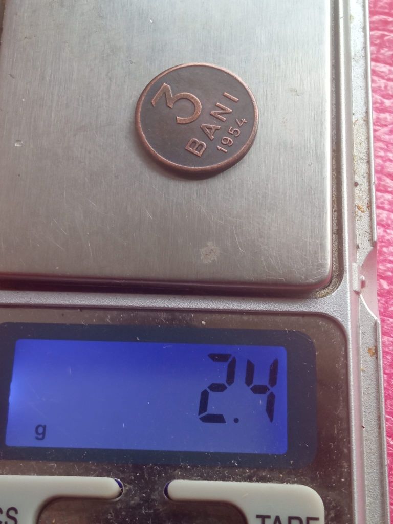 3 bani 1954 și 5 bani 1958