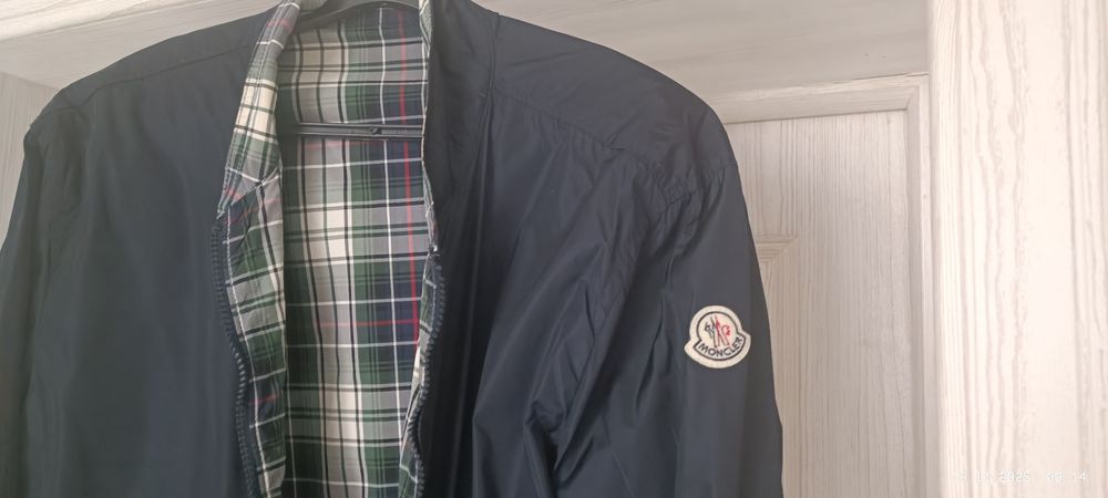 Куртка Moncler с шатландской клеткой, Монклер