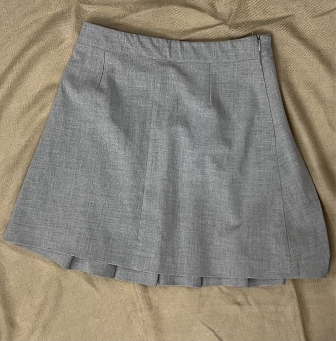 Серая юбочка zara