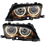 Фарове БМВ Е46 Фейслифт Седан Комби Angle eyes Тунинг Нови BMW E46