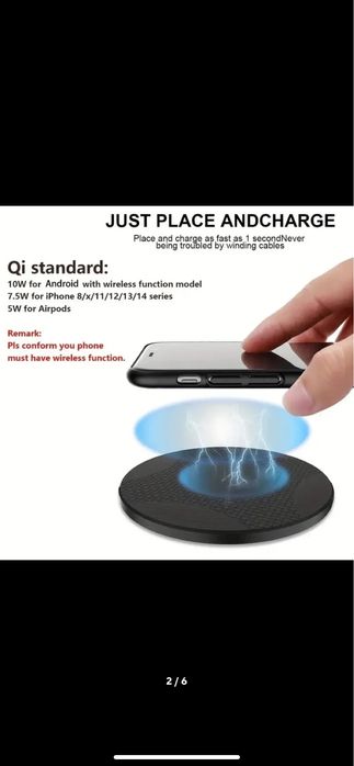 Incarcator Wireless iPhone 12,13,14,15,XR,XS,Samsung,Xiaomi