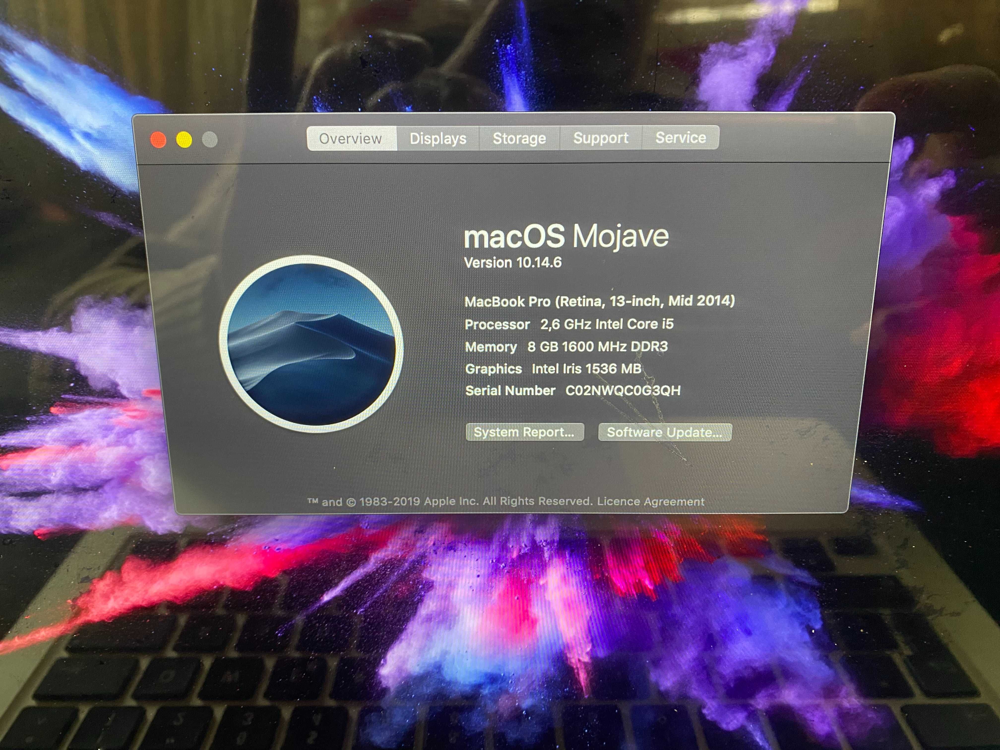 13,3'' Core i5 MacBook Pro A 1502 (Mid-2014 )