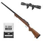 Pusca Airsoft cu Luneta Wood PutereMAXIMA 4,6J ARC Metal+ABS