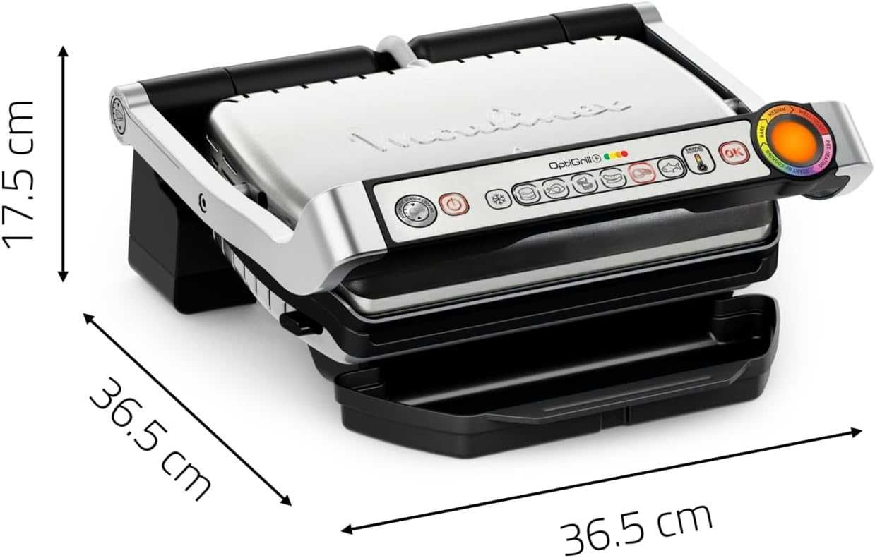Грил скара Moulinex Optigrill+ GI712D 2000W Шест автоматични програми