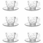 Set 6 cesti cafea, ceai sticla Manzana, scurgător vase și căni PVC alb
