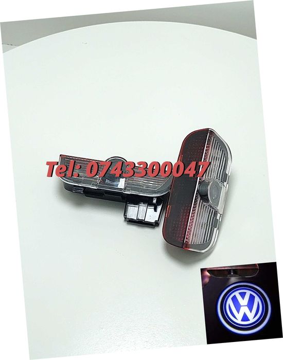 Set Proiectoare Portiere Led Logo Holograma Vw