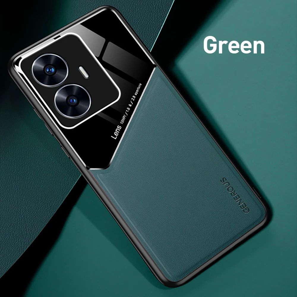 Realme Note 60 / GENEROUS Кожен кейс гръб с магнит