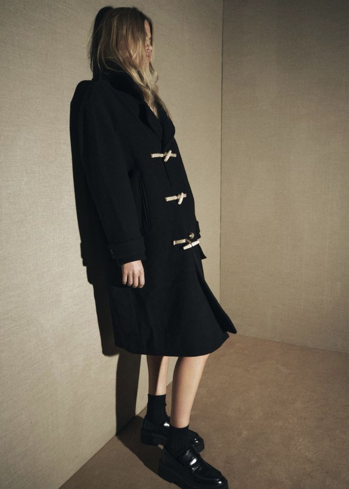 Palton din lână Zara Woman Collection NOU editie limitata, marime S