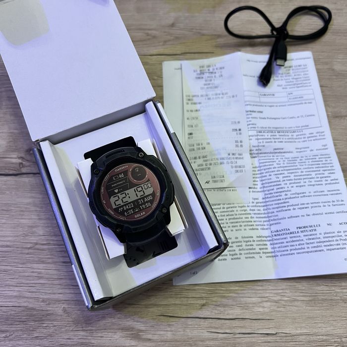 Ceas Garmin Instinct 2X Solar negru Graphite 50 mm