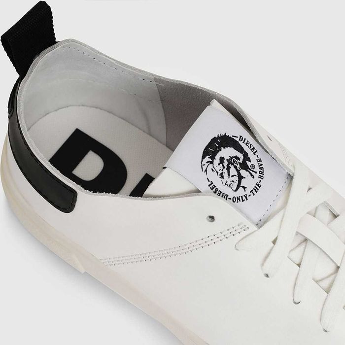 Мъжки обувки Diesel S-Clever, Bianco бели от ест. кожа , 44 номер