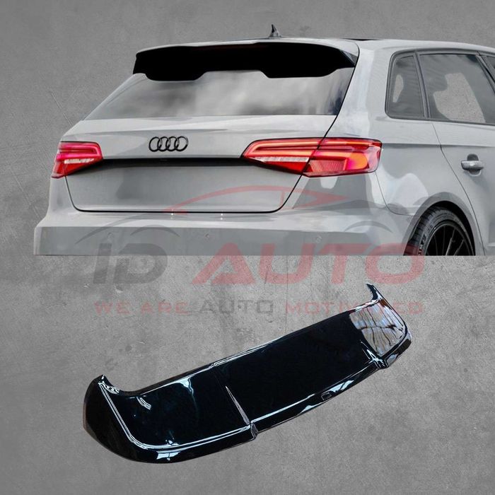 Спойлер лип за багажник – Audi A3 8V Hatchback (2012–2019), черен
